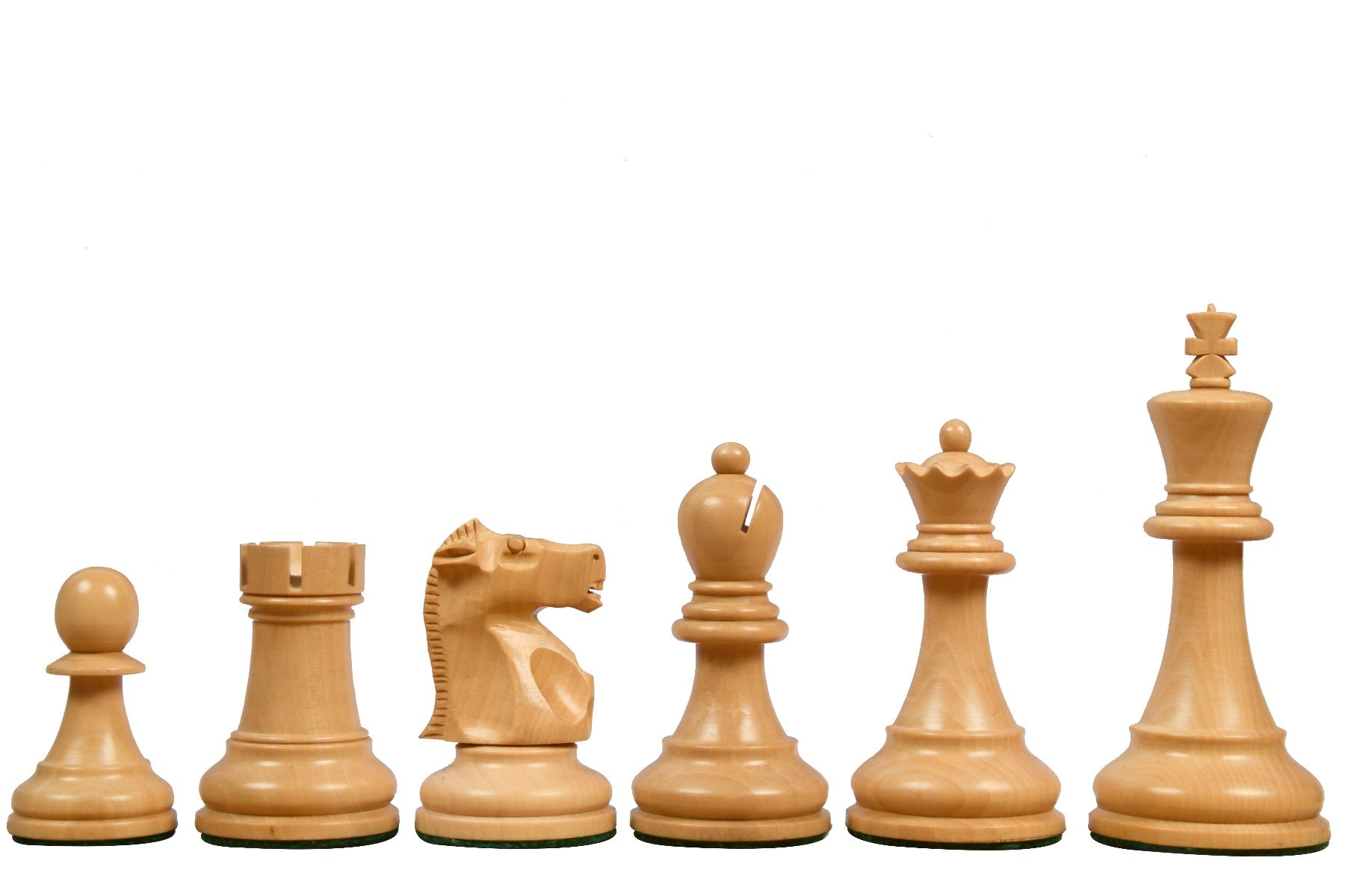 Fischer Acacia and Boxwood Chess Pieces - Official Staunton™